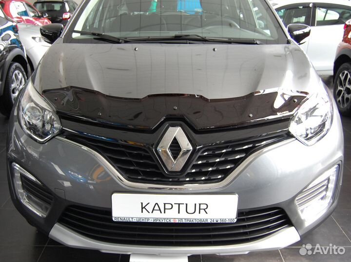 Дефлектор капота (Classic черный) Renault Kaptur
