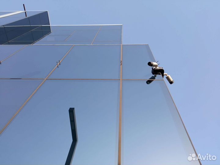 Мойка фасадов, витрин, остеклений, чистка плитки