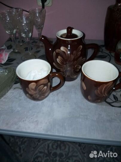 Чайник и 2 кружки