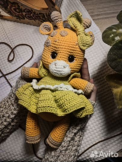 Вязаный жирафик