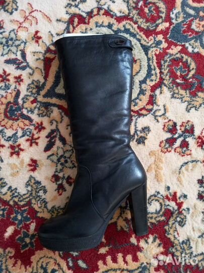 Сапоги кожаные женские 40р