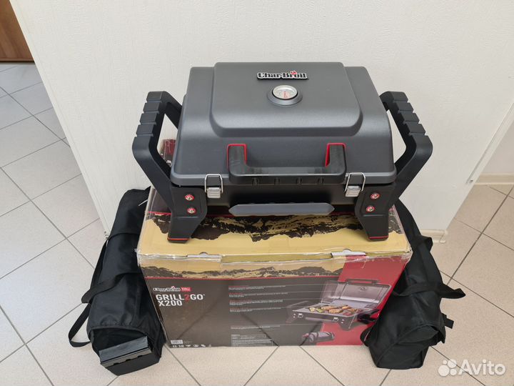 Портативный газовый гриль char-broil 200