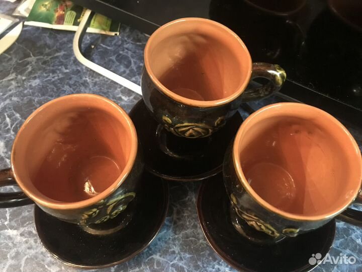 Кружки, горшочки кокотницы глиняные и керамические