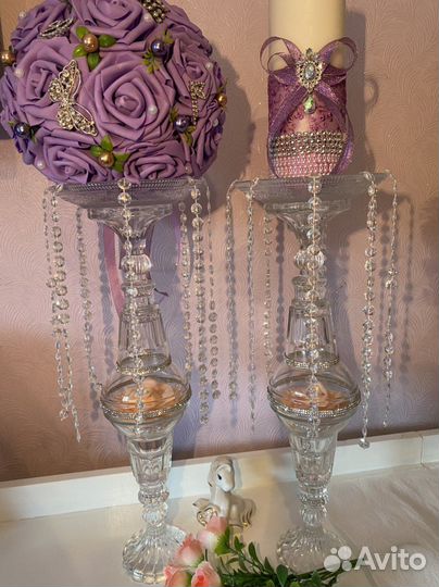 Свадебный декор-подсвечники