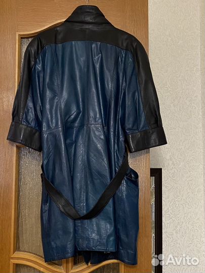 Кожаное женское пальто 48 50