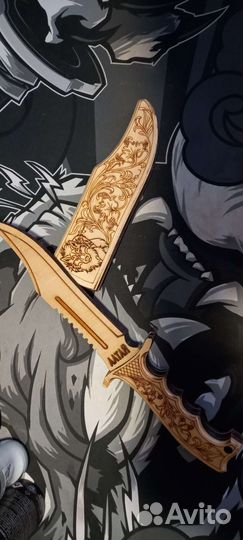 Деревянный охотничий нож 