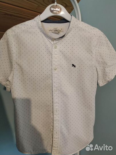 Рубашка на мальчика в школу размер 128