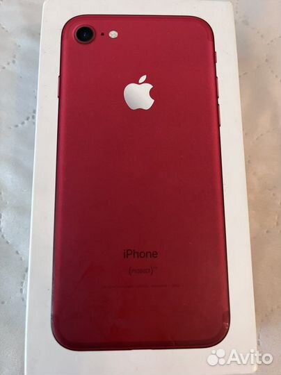 Телефон iPhone 7 red product 128gb