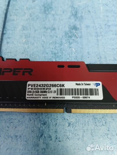 16Gb DDR4 2666 Viper оперативная память