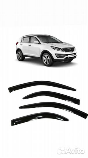 Дефлекторы окон на Kia Sportage 2010-2016