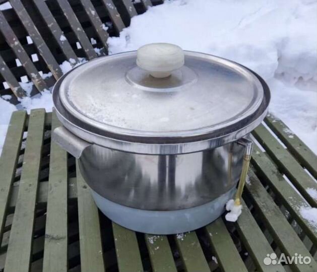 Ёмкость из нержавейки для копчения. Новая