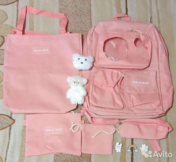 Рюкзак детский новый 5 в 1