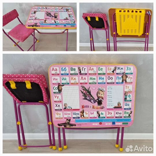 Детская мебель стульчик и столик