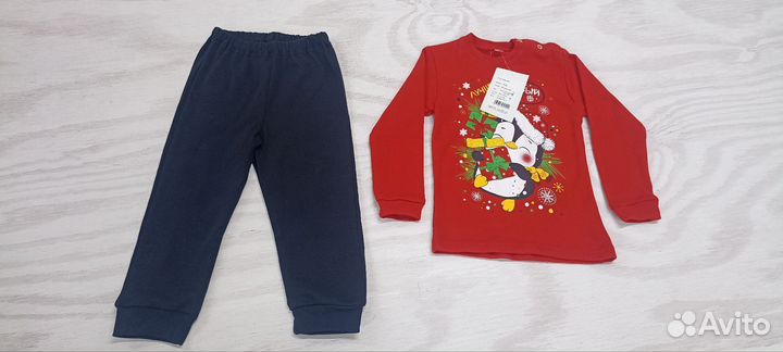 Новогодняя пижама новая 80-110