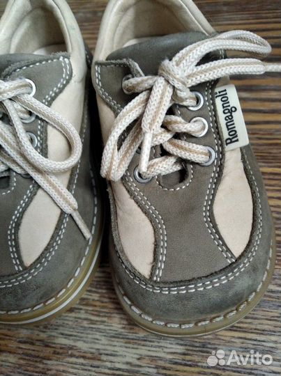 Ботинки и кроссовки детские кожаные 14 см