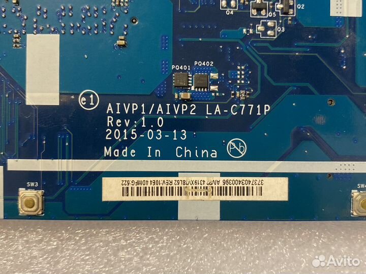 Плата Lenovo 100-15IBY / B50-10 / LA-C771P