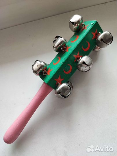 Погремушка с колокольчиками, музыкальная игрушка