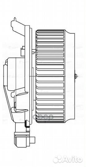 Мотор отопителя honda civic 4D 06- LFH23RN luzar