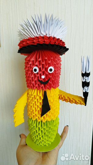 Модульное оригами Поделка в сад