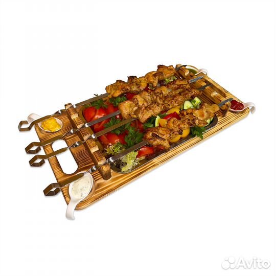 Поднос для шашлыка, минажница, шашлычница