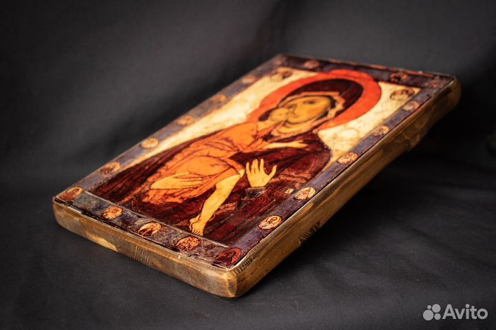 Икона деревянная «Богоматерь Умиление (Белозерская