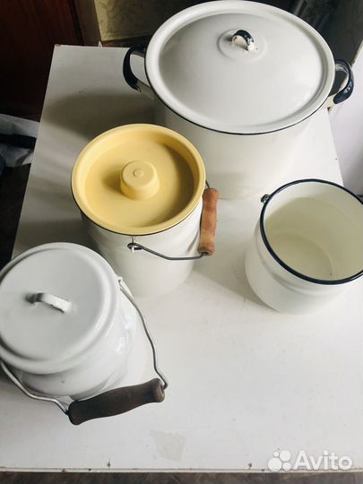 Бидоны эмалированные советские винтаж