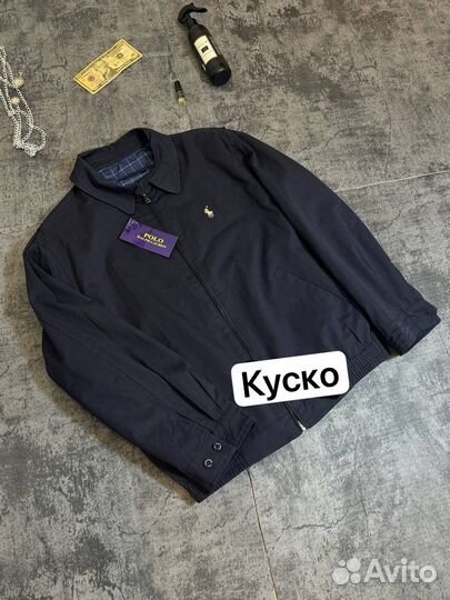 Бомбер Polo ralph lauren винтажная черный