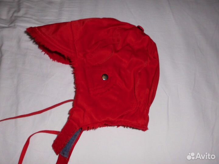 Шапка на меху с козырьком