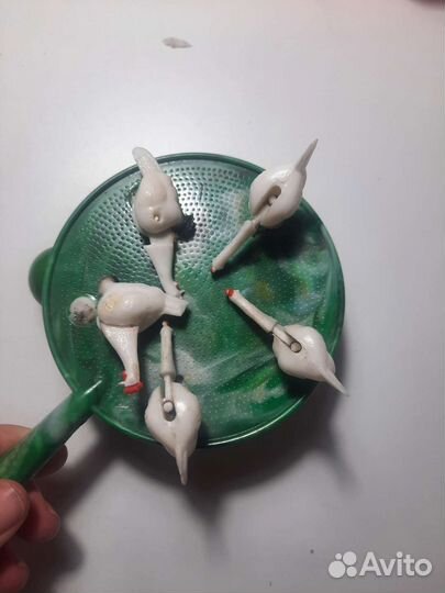 Игрушка СССР клюющие курочки