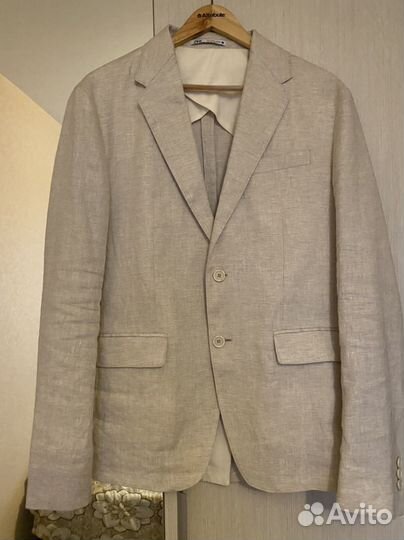Пиджак zara лен