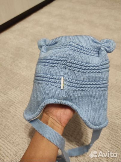Шапка зимняя для малыша новая