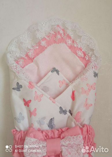 Конверт на выписку для девочки весна осень