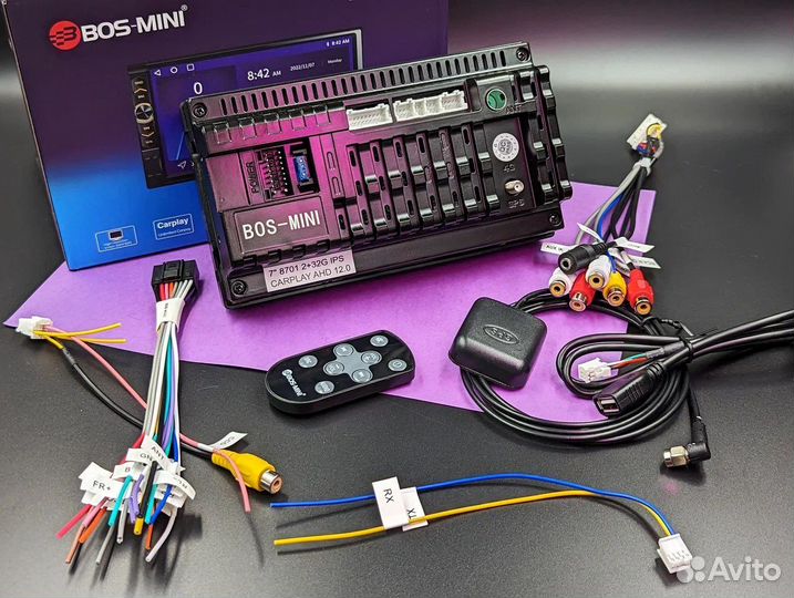 2Din Магнитола CarPlay с крутилкой