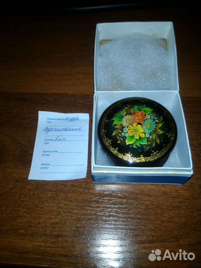 Шкатулка лаковая Мстера. Ручная роспись
