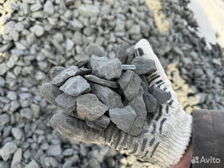 Щебень гранитный, щебень гравийный