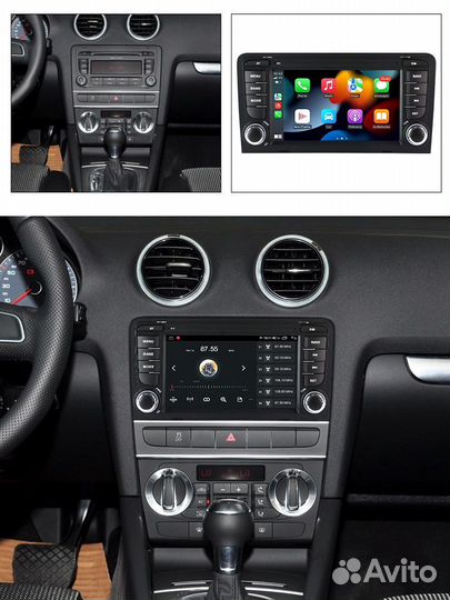 Магнитола андроид Audi A3 S3 4+64