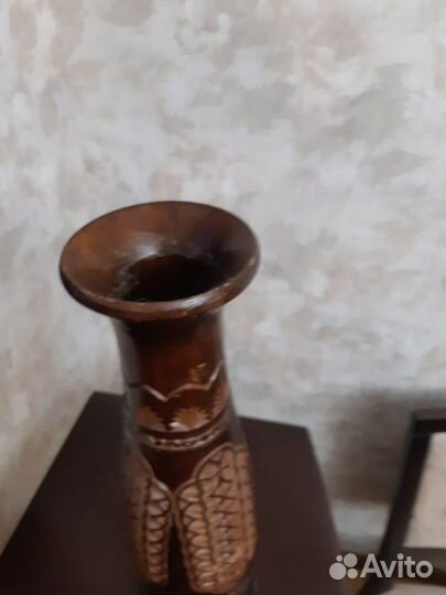 Ваза деревянна ручная работа