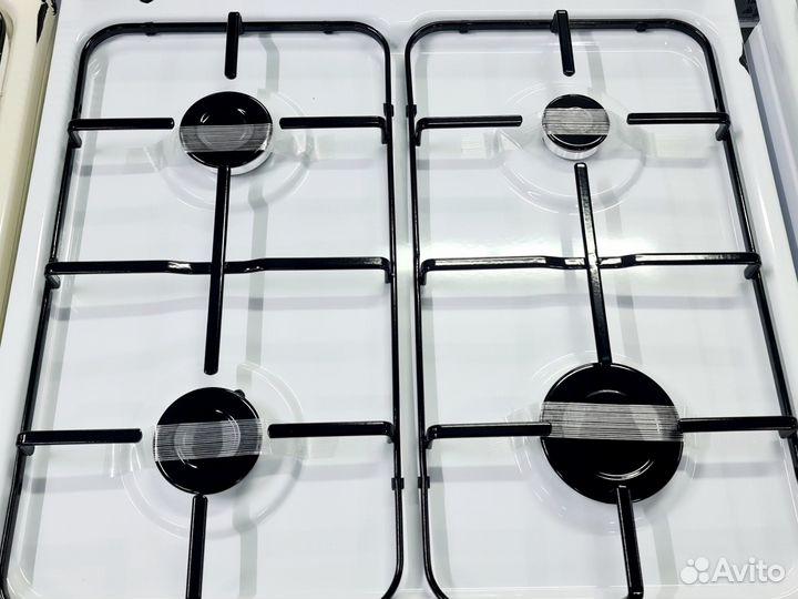 Новая комбинированная плита vesta белая