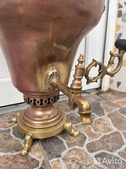 Самовар старинный на дровах бр Шемариных