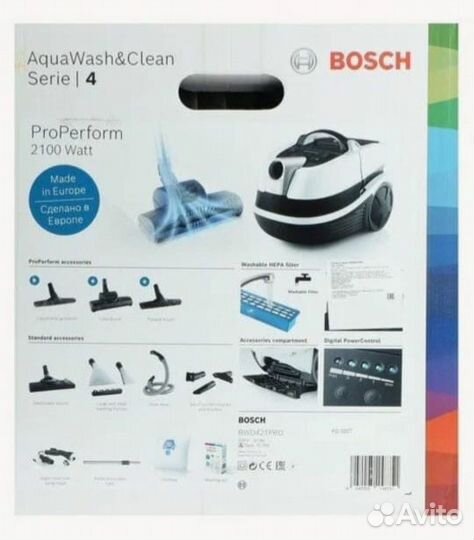 Моющий пылесос bosch