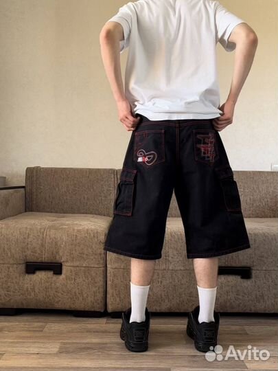 Винтажные джинсовые шорты Jnco Southpole SK8 type