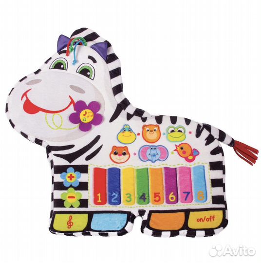 Игрушка Зебра с нотами Happy Snail