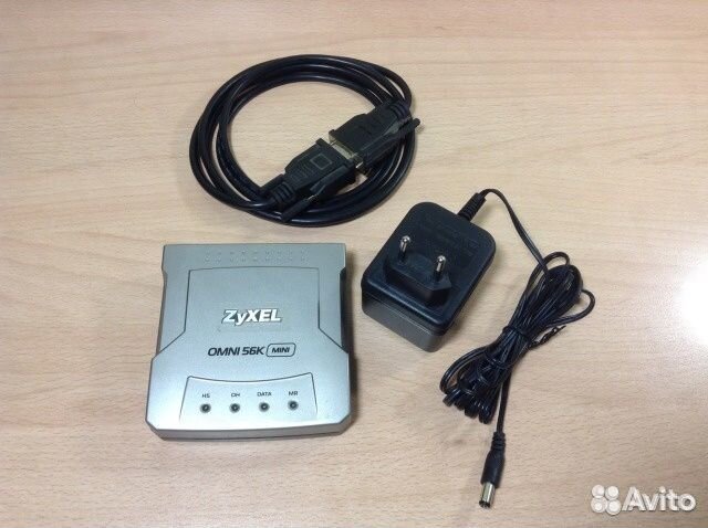 Модем Zyxel Omni 56k mini аналоговый