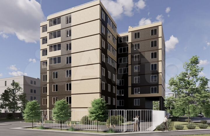 1-к. квартира, 44,8 м², 2/8 эт.
