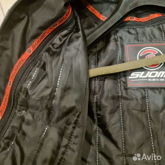Мотокуртка кожаная мужская suomy