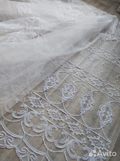 Тюль белая новая 6 метров