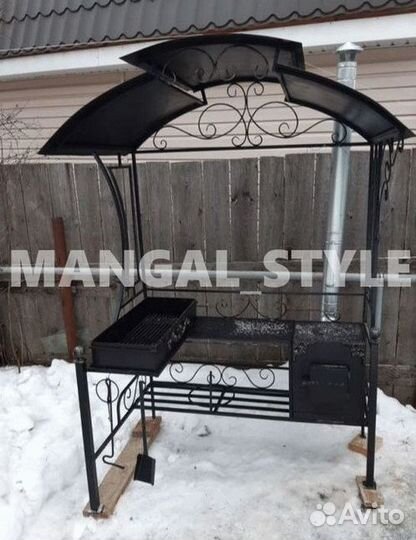 Мангал с крышей
