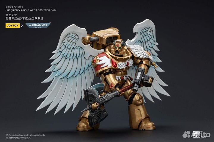 JoyToy Blood Angels Sanguinary Guard with Axe