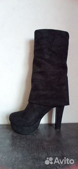 Сапоги чулки замшевые