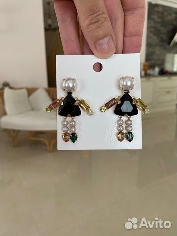 Серьги H&M подвесные человечки, девочки новые